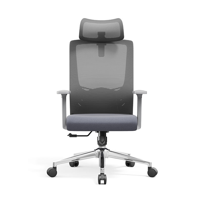 Modern High-Back Ergonomic Desk Chair: Minimalist Height-Adjustable Office Chair For Home Office