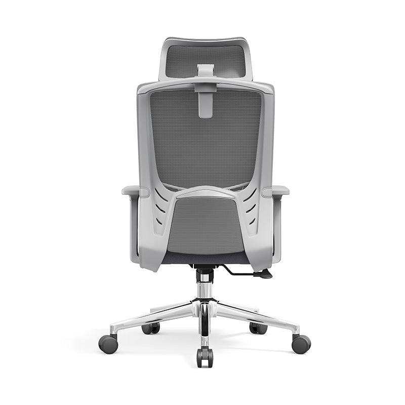 Modern High-Back Ergonomic Desk Chair: Minimalist Height-Adjustable Office Chair For Home Office