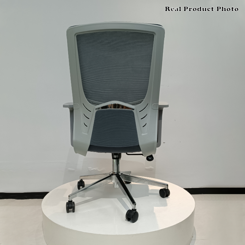 Modern Minimalist Mid-Back Ergonomic Desk Chair: Silent-Rolling Height-Adjustable Office Chair For Home Office