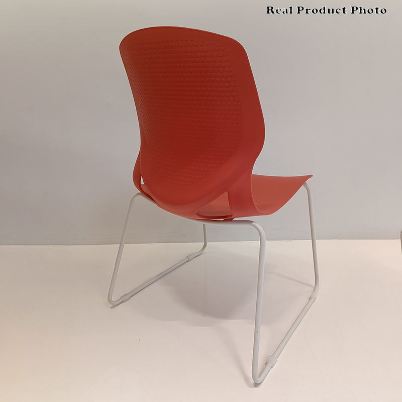 Modern Minimalist Backrest Office Chair: One-Piece PP Construction - Multi-Color Training Chair For Home Office