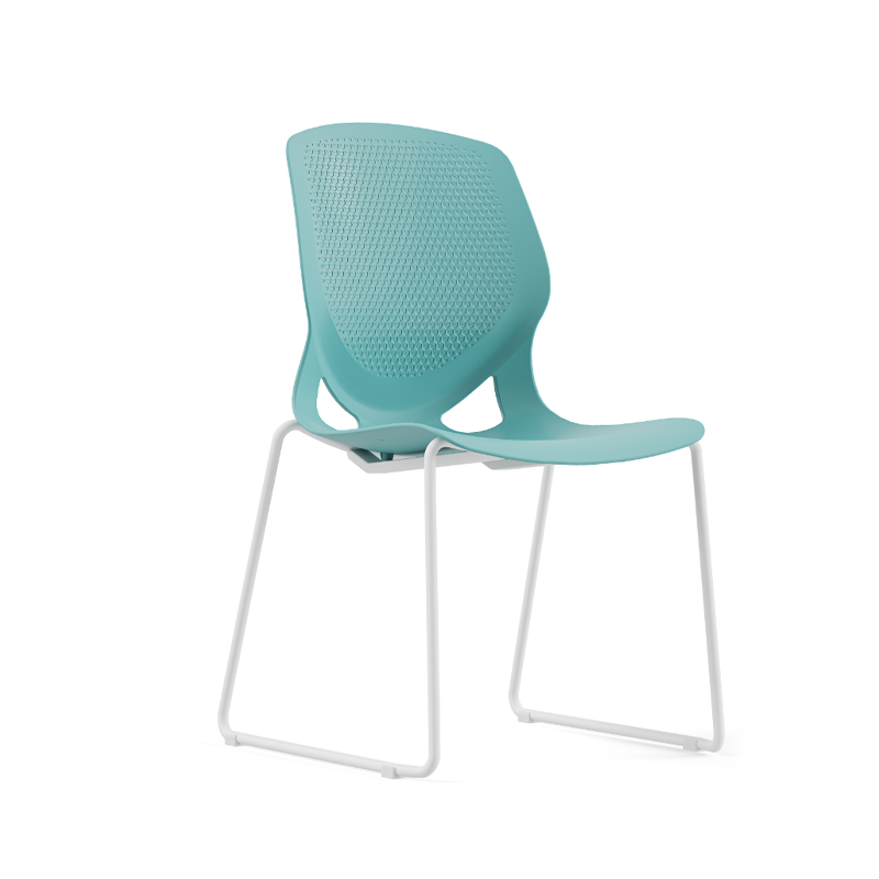 Modern Minimalist Backrest Office Chair: One-Piece PP Construction - Multi-Color Training Chair For Home Office