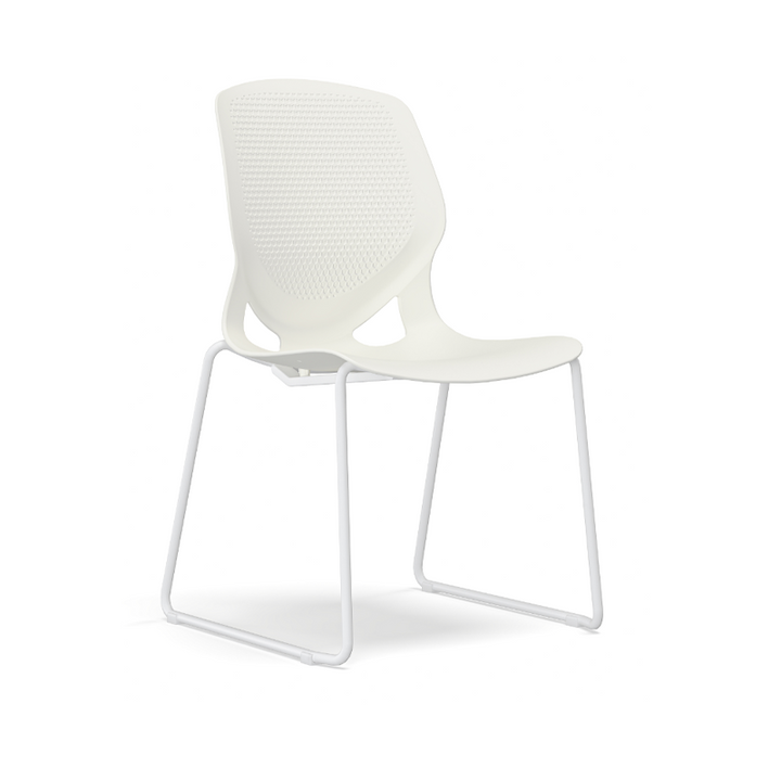 Modern Minimalist Backrest Office Chair: One-Piece PP Construction - Multi-Color Training Chair For Home Office