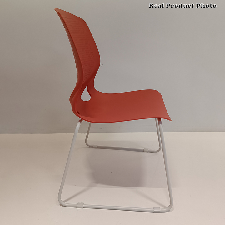Modern Minimalist Backrest Office Chair: One-Piece PP Construction - Multi-Color Training Chair For Home Office