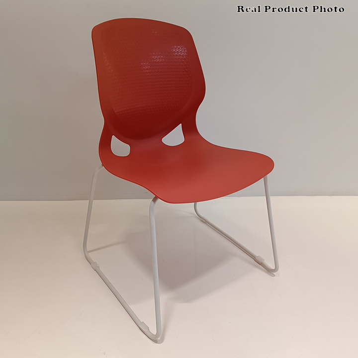 Modern Minimalist Backrest Office Chair: One-Piece PP Construction - Multi-Color Training Chair For Home Office