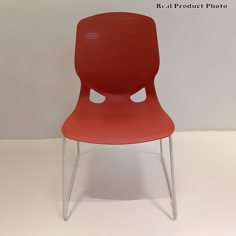 Modern Minimalist Backrest Office Chair: One-Piece PP Construction - Multi-Color Training Chair For Home Office