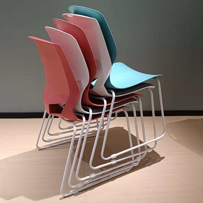 Modern Minimalist Backrest Office Chair: One-Piece PP Construction - Multi-Color Training Chair For Home Office