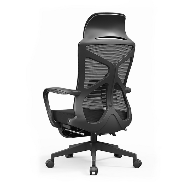 Modern Minimalist Ergonomic Office Chair: Lumbar Support Design - Height-Adjustable High-Back Desk Chair For Home Office