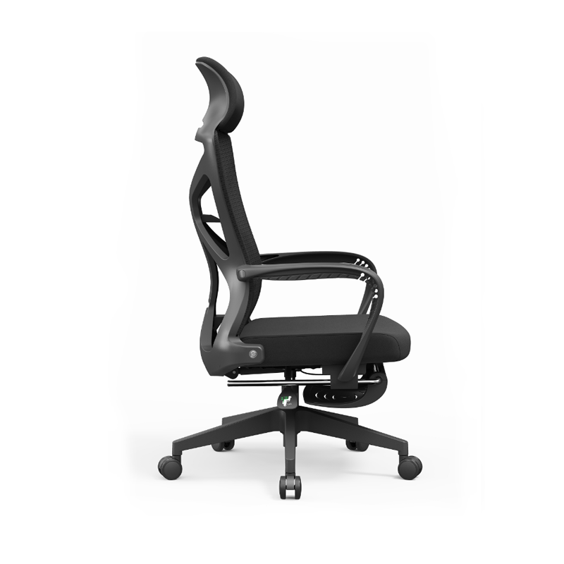 Modern Minimalist Ergonomic Office Chair: Lumbar Support Design - Height-Adjustable High-Back Desk Chair For Home Office
