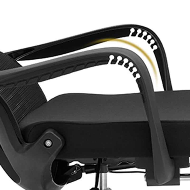 Modern Minimalist Ergonomic Office Chair: Lumbar Support Design - Height-Adjustable High-Back Desk Chair For Home Office