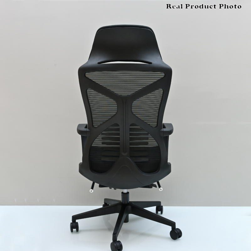 Modern Minimalist Ergonomic Office Chair: Lumbar Support Design - Height-Adjustable High-Back Desk Chair For Home Office