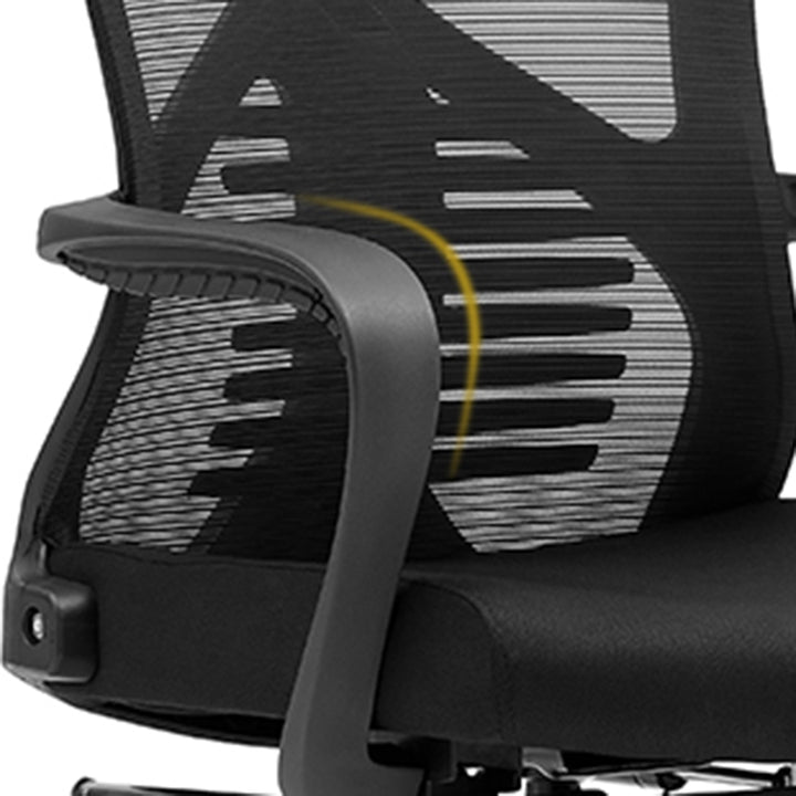 Modern Minimalist Ergonomic Office Chair: Lumbar Support Design - Height-Adjustable High-Back Desk Chair For Home Office