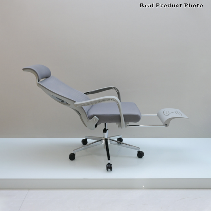 Modern Minimalist High-Back Desk Chair: Breathable Mesh Fabric - Lumbar Support Ergonomic Office Chair For Home Office