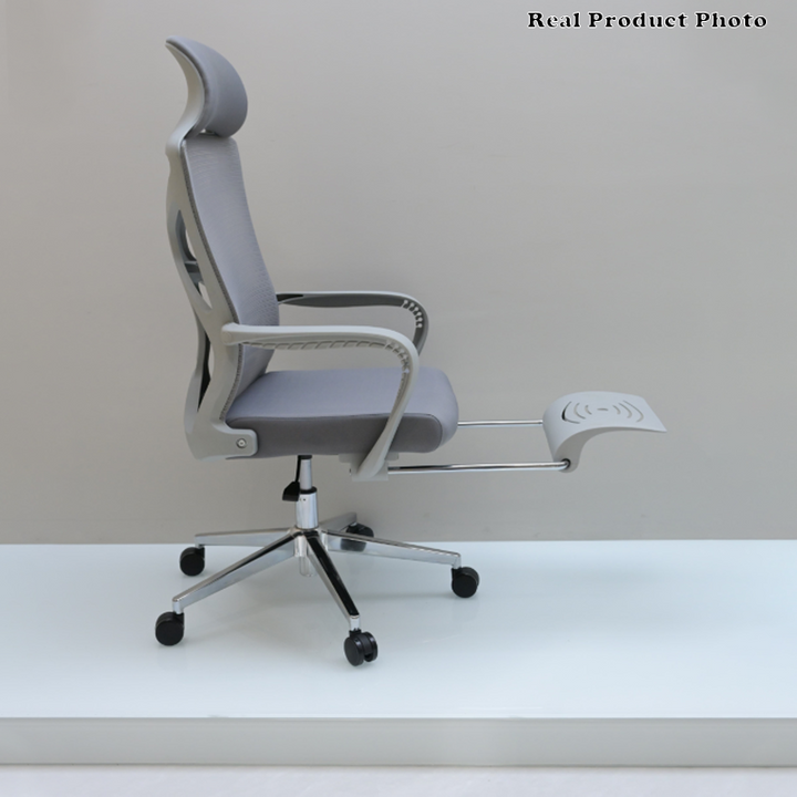 Modern Minimalist High-Back Desk Chair: Breathable Mesh Fabric - Lumbar Support Ergonomic Office Chair For Home Office