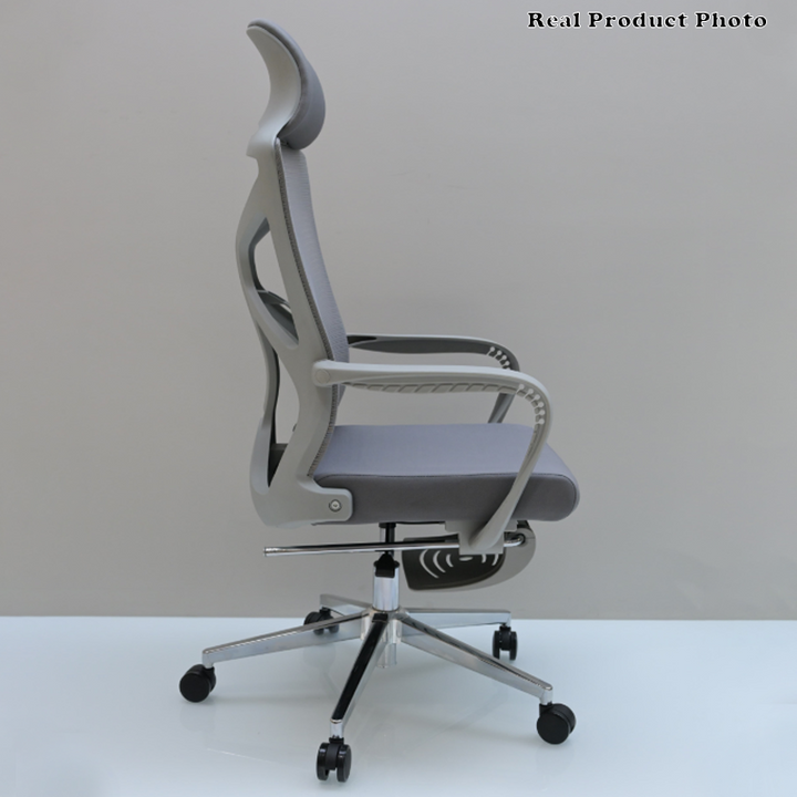 Modern Minimalist High-Back Desk Chair: Breathable Mesh Fabric - Lumbar Support Ergonomic Office Chair For Home Office
