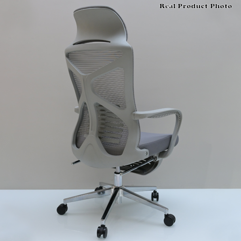 Modern Minimalist High-Back Desk Chair: Breathable Mesh Fabric - Lumbar Support Ergonomic Office Chair For Home Office