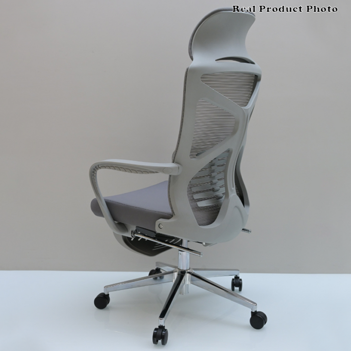Modern Minimalist High-Back Desk Chair: Breathable Mesh Fabric - Lumbar Support Ergonomic Office Chair For Home Office