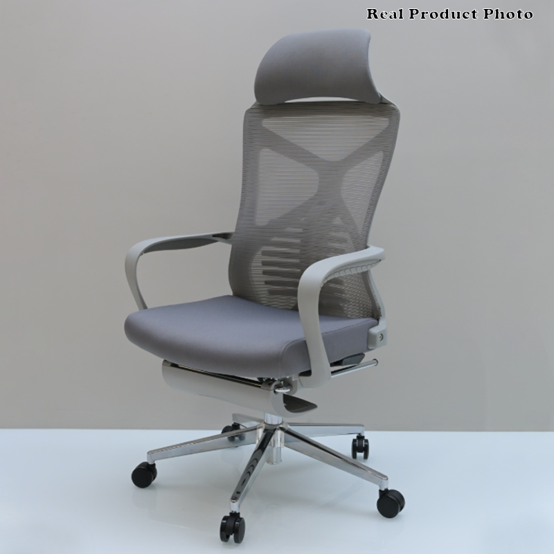 Modern Minimalist High-Back Desk Chair: Breathable Mesh Fabric - Lumbar Support Ergonomic Office Chair For Home Office