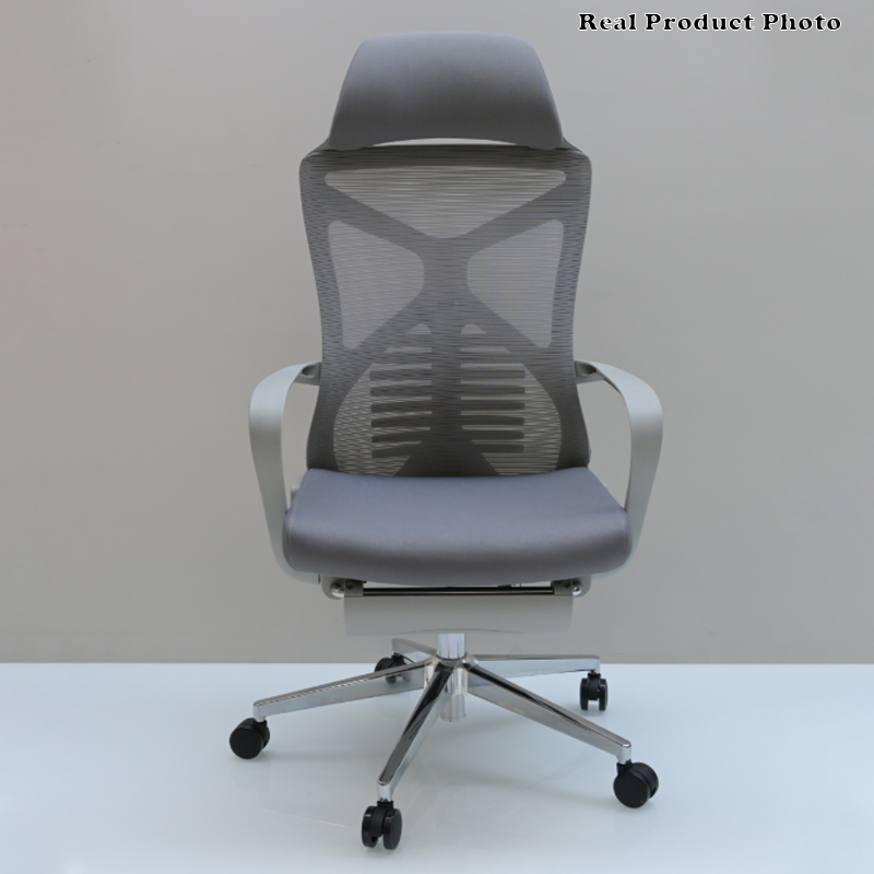 Modern Minimalist High-Back Desk Chair: Breathable Mesh Fabric - Lumbar Support Ergonomic Office Chair For Home Office