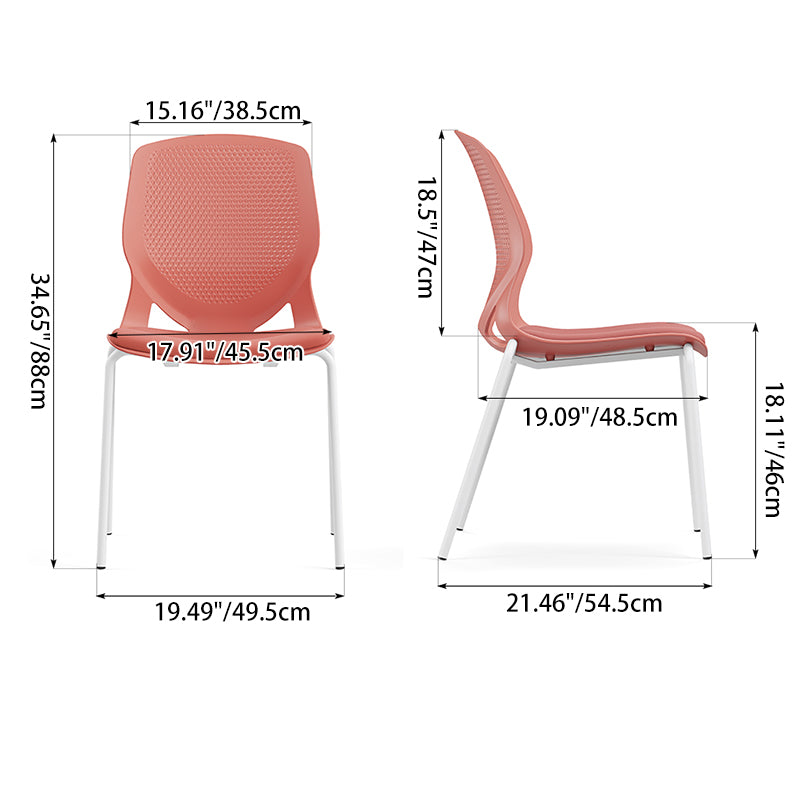 Contemporary Scandinavian Back Chair: INS-Style Macaron Desk Chair For Home Office