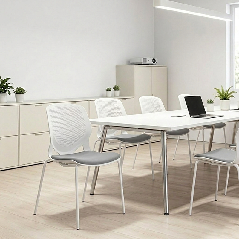 Contemporary Scandinavian Back Chair: INS-Style Macaron Desk Chair For Home Office