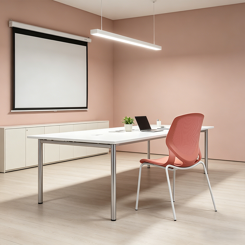Contemporary Scandinavian Back Chair: INS-Style Macaron Desk Chair For Home Office