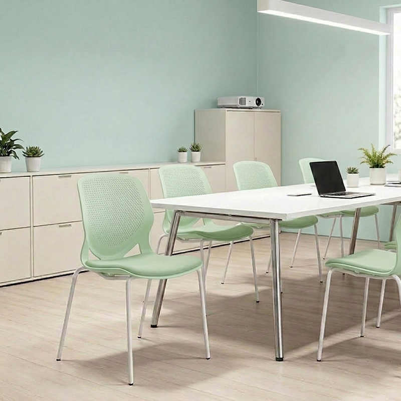 Contemporary Scandinavian Back Chair: INS-Style Macaron Desk Chair For Home Office