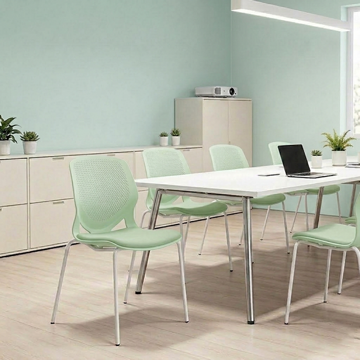 Contemporary Scandinavian Back Chair: INS-Style Macaron Desk Chair For Home Office