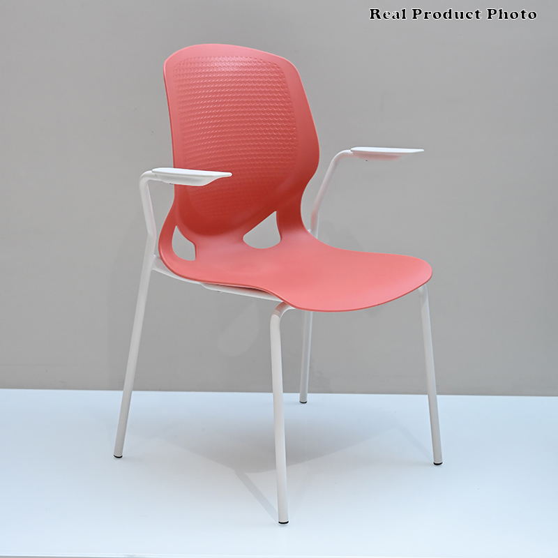 Scandinavian Colorful Desk Chair: Contemporary Ergonomic Back Chair For Home Office