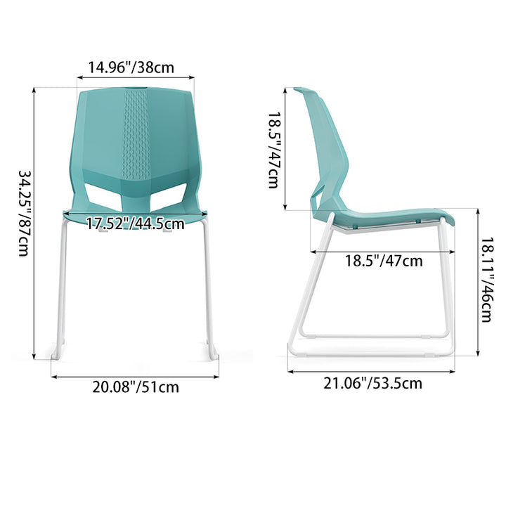 INS-Style Macaron Desk Chair: Scandinavian Training Chair - Minimalist Back Chair For Home Office
