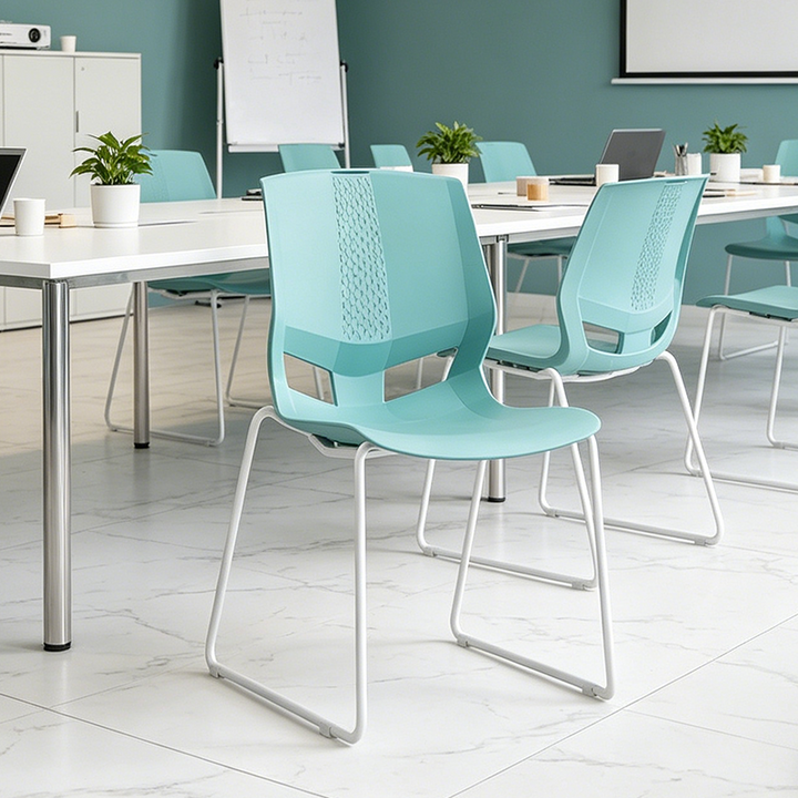 INS-Style Macaron Desk Chair: Scandinavian Training Chair - Minimalist Back Chair For Home Office
