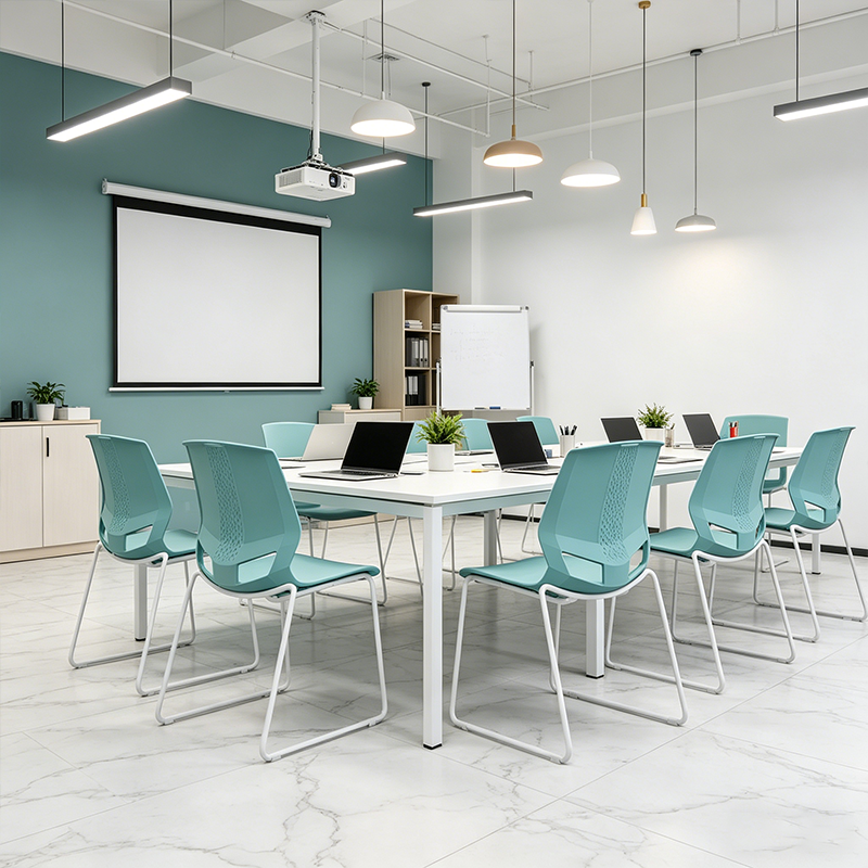 INS-Style Macaron Desk Chair: Scandinavian Training Chair - Minimalist Back Chair For Home Office