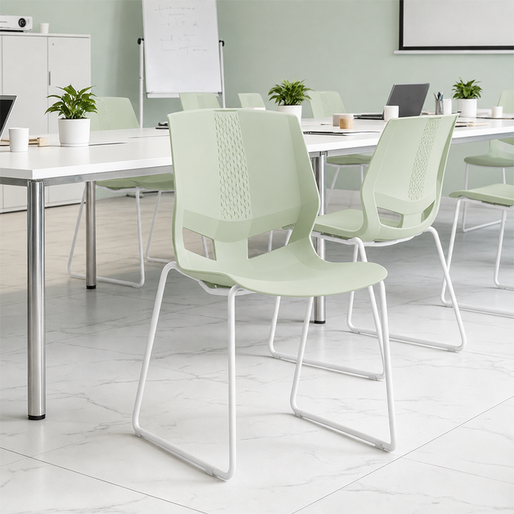 INS-Style Macaron Desk Chair: Scandinavian Training Chair - Minimalist Back Chair For Home Office