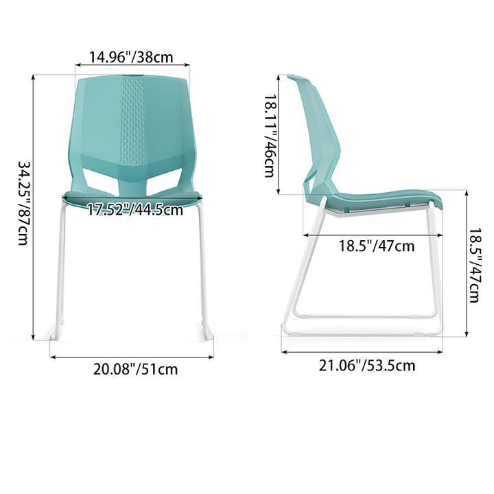 Scandinavian Minimalist Desk Chair: Ergonomic Training Chair - INS-Style Back Chair For Home Office