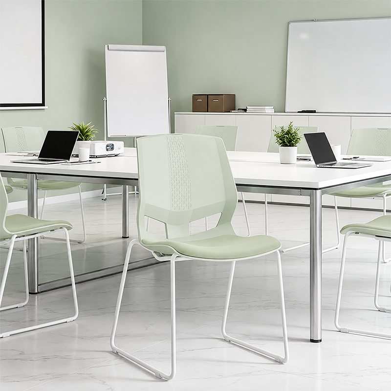 Scandinavian Minimalist Desk Chair: Ergonomic Training Chair - INS-Style Back Chair For Home Office
