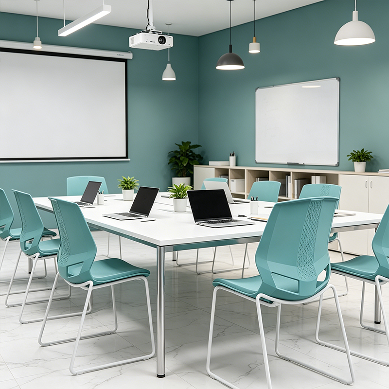 Scandinavian Minimalist Desk Chair: Ergonomic Training Chair - INS-Style Back Chair For Home Office