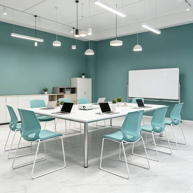 Scandinavian Minimalist Desk Chair: Ergonomic Training Chair - INS-Style Back Chair For Home Office