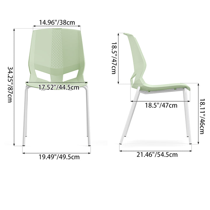 Contemporary Scandinavian Desk Chair: Macaron-Colored INS-Style Backrest Office Chair For Home Office