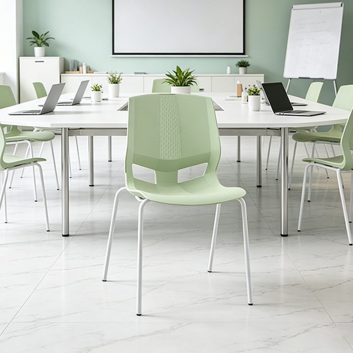 Contemporary Scandinavian Desk Chair: Macaron-Colored INS-Style Backrest Office Chair For Home Office