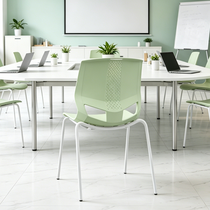 Contemporary Scandinavian Desk Chair: Macaron-Colored INS-Style Backrest Office Chair For Home Office