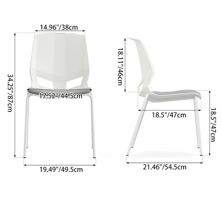 Macaron-Colored Contemporary Scandinavian Desk Chair: Ergonomic Back Chair For Home Office