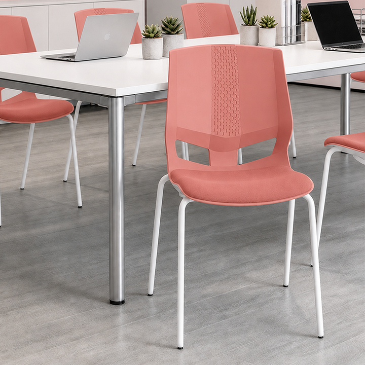Macaron-Colored Contemporary Scandinavian Desk Chair: Ergonomic Back Chair For Home Office