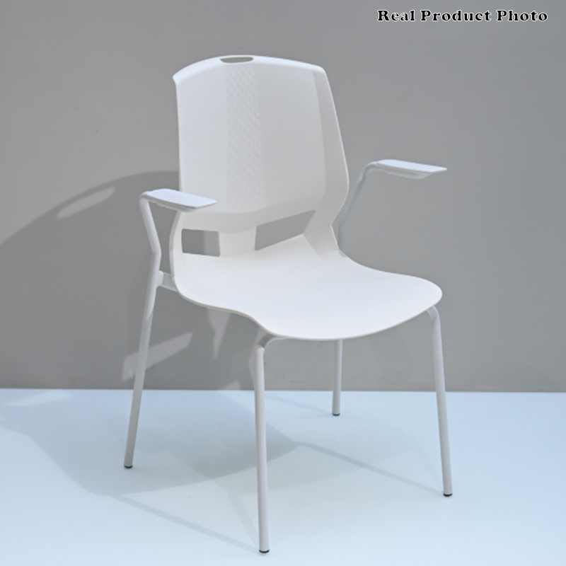 Contemporary Scandinavian Ergonomic Chair: INS-Style One-Piece Molded PP Desk Chair For Home Office