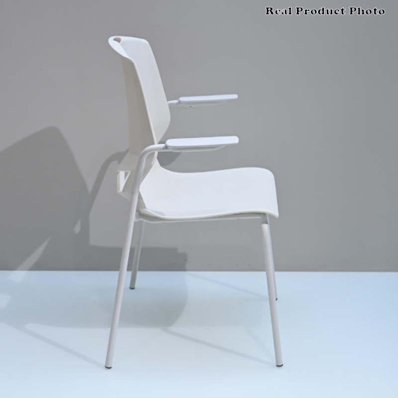 Contemporary Scandinavian Ergonomic Chair: INS-Style One-Piece Molded PP Desk Chair For Home Office