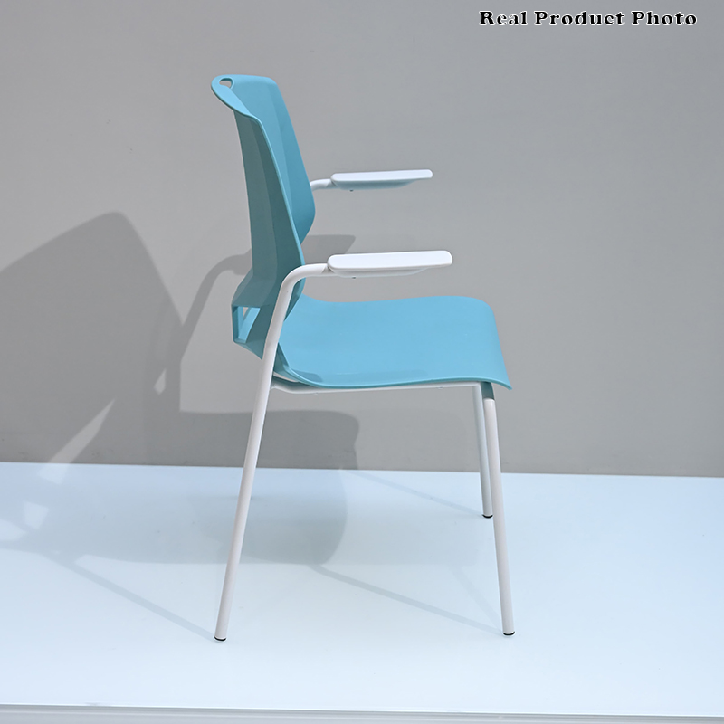 Contemporary Scandinavian Ergonomic Chair: INS-Style One-Piece Molded PP Desk Chair For Home Office