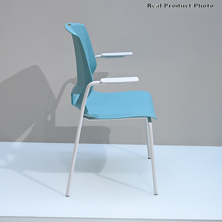 Contemporary Scandinavian Ergonomic Chair: INS-Style One-Piece Molded PP Desk Chair For Home Office