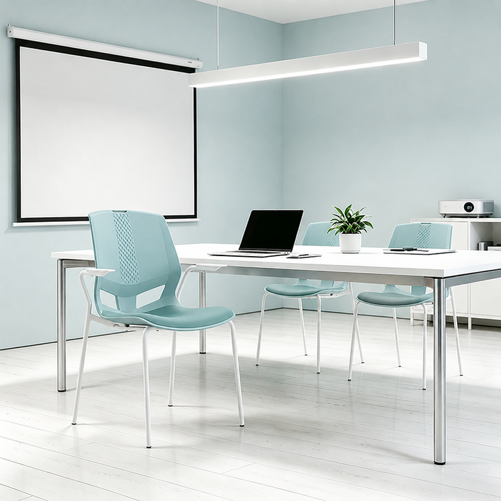 Contemporary Scandinavian INS-Style Training Chair: Minimalist Ergonomic Backrest Desk Chair For Home Office