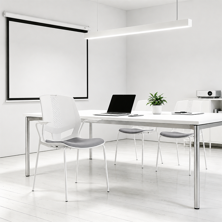 Contemporary Scandinavian INS-Style Training Chair: Minimalist Ergonomic Backrest Desk Chair For Home Office