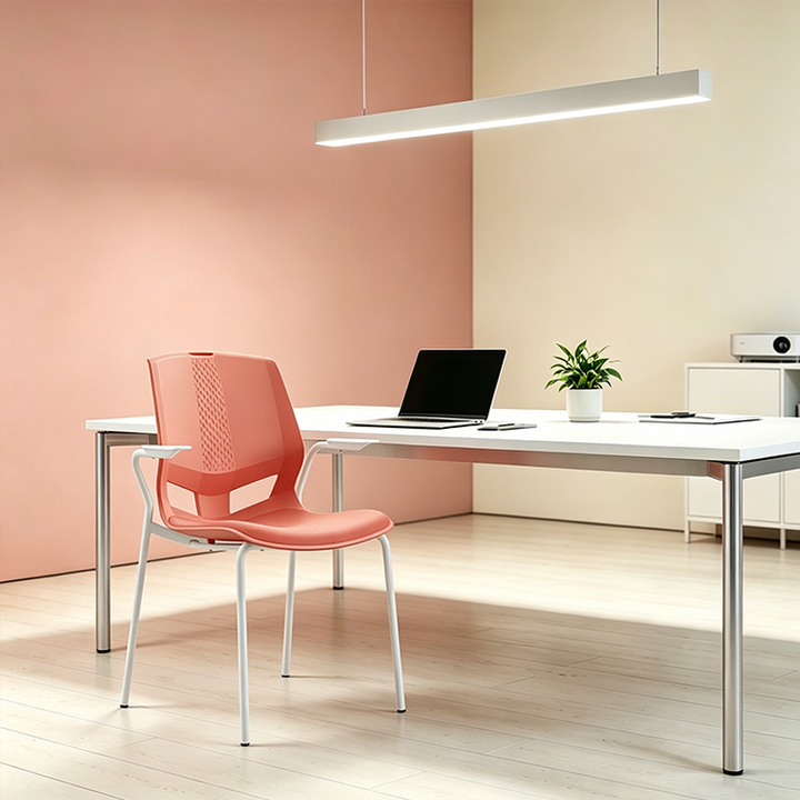Contemporary Scandinavian INS-Style Training Chair: Minimalist Ergonomic Backrest Desk Chair For Home Office