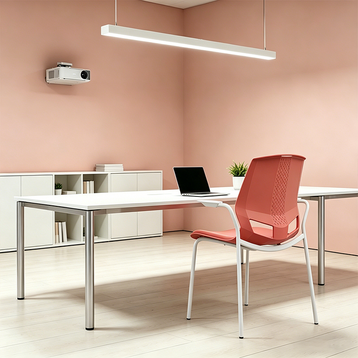Contemporary Scandinavian INS-Style Training Chair: Minimalist Ergonomic Backrest Desk Chair For Home Office