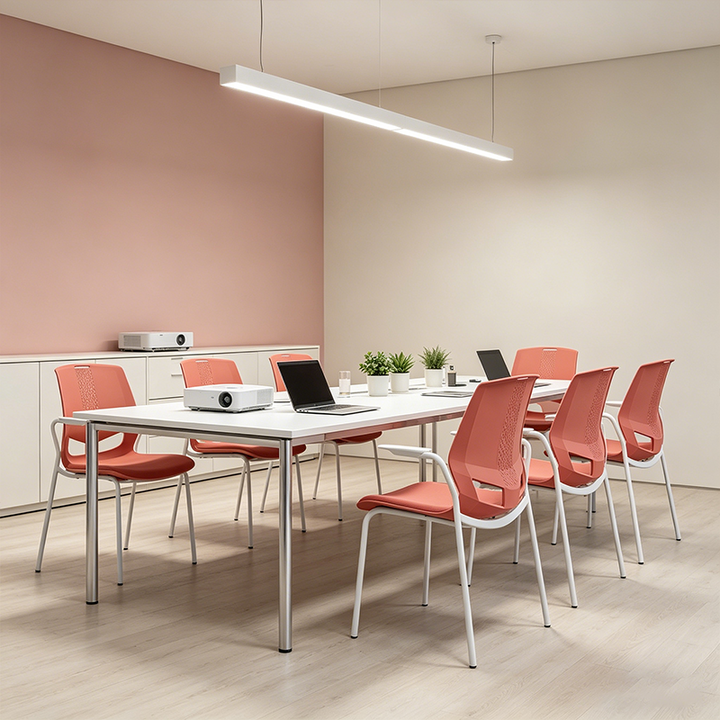 Contemporary Scandinavian INS-Style Training Chair: Minimalist Ergonomic Backrest Desk Chair For Home Office